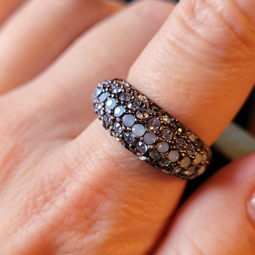 Lia Sophia Sparkle Blue Ombre Ring